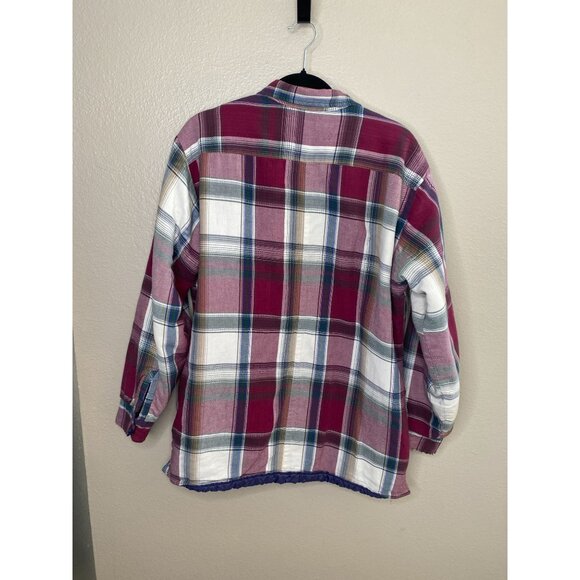 Vintage Backpacker Sportswear Mens Plaid Quilted Jacket Large 100% Cotton - Picture 3 of 7